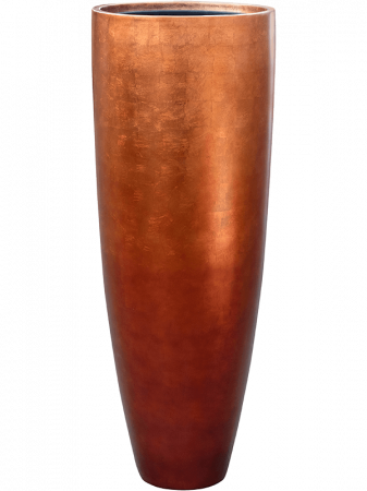 Ghivece de interior - Ghiveci METALLIC SILVER LEAF matt copper (cu liner) 34 x 90