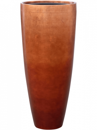 Ghivece de interior - Ghiveci METALLIC SILVER LEAF matt copper (cu liner) 40 x 90