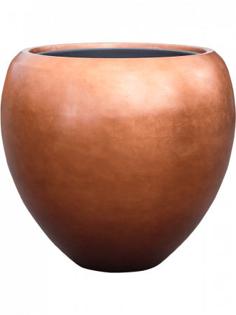 Ghivece de interior - Ghiveci METALLIC SILVER LEAF matt copper (cu liner) 50 x 45