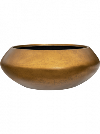 Ghivece de interior - Ghiveci METALLIC SILVER LEAF matt honey 55 x 22