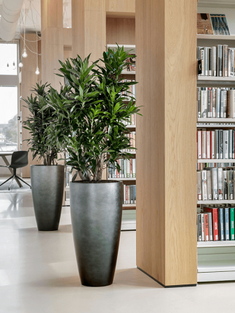 Ghiveci METALLIC SILVER LEAF matt ice blue (cu liner) 49 x 90 [1]