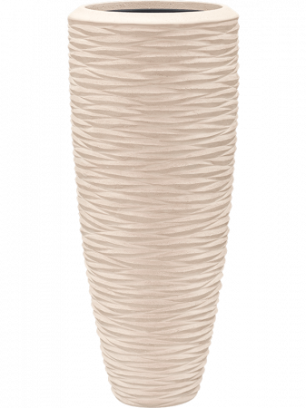 Ghivece de interior - Ghiveci POLYSTONE SEASIDE natural (cu liner) 37 x 90