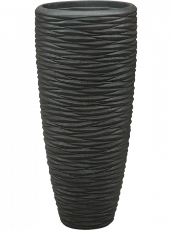 Ghivece de interior - Ghiveci POLYSTONE SEASIDE smoke (cu liner) 30 x 70