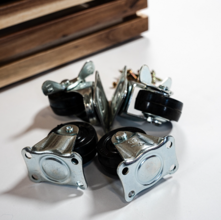 Ghivece de exterior - Set 4 roți pentru ghivecele MARRONE