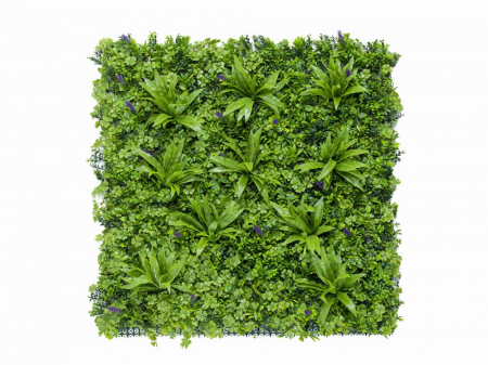 Panouri verzi artificiale - Vegetație sedum - flori mov