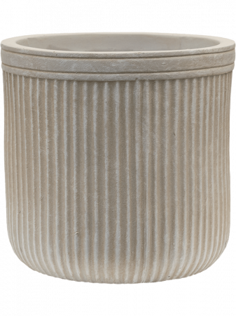 Ghivece - Ghiveci VERTICAL RIB beige 23 x 24