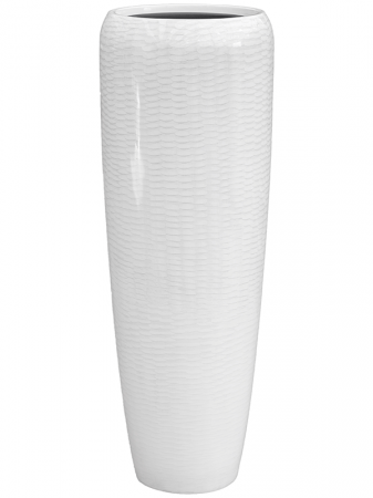 Ghivece de interior - Ghiveci VOGUE AMFI alb (cu liner) 34 x 97