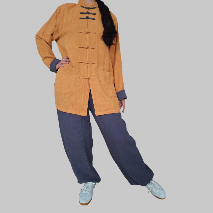 Costum Tai Chi / Wushu ocru, S [2]