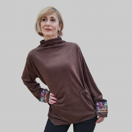 Bluze si camasi - Bluza maro