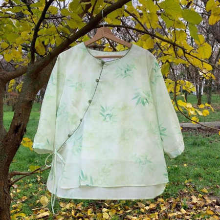 Bluze - Bluza cu butoni chinezesti