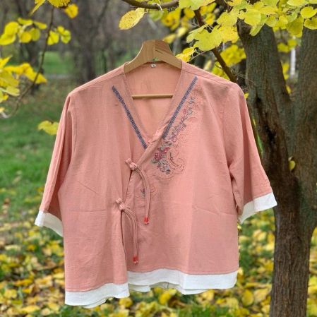 Bluze - Bluza cu butoni chinezesti