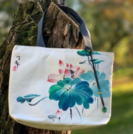 Genti - Geanta pictata manual