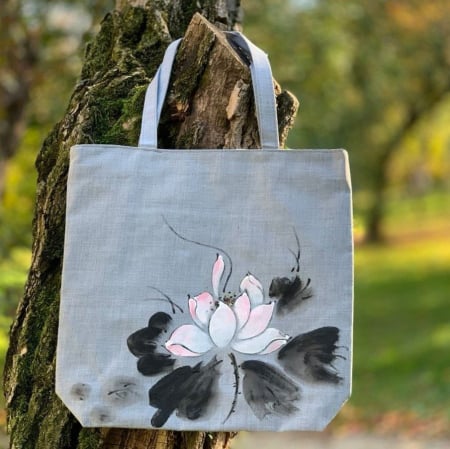 Genti - Geanta pictata manual