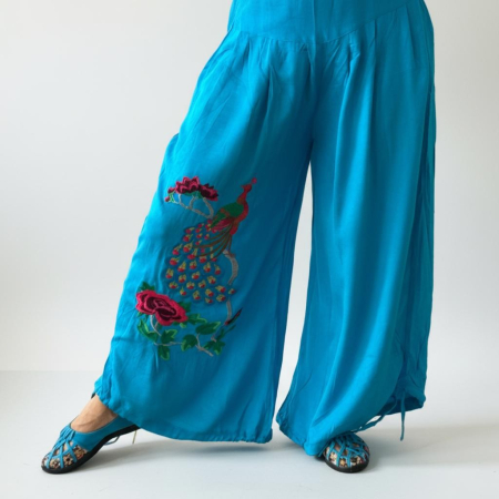 Haine - Pantaloni cu broderie