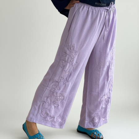 Haine - Pantaloni cu broderie