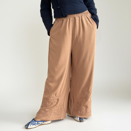 Haine - Pantaloni cu broderie