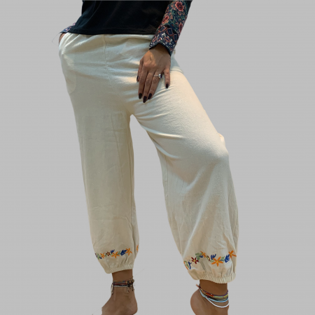 Pantaloni - Pantaloni cu broderie