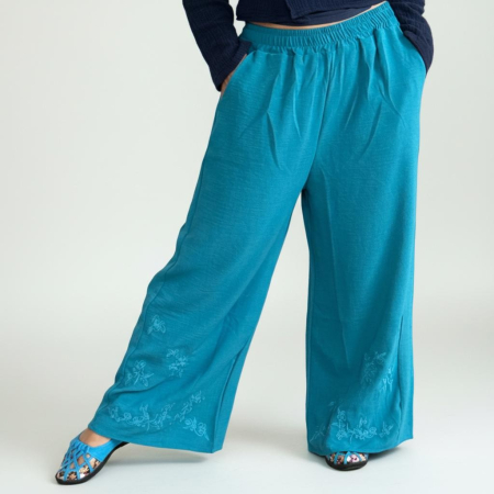Haine - Pantaloni cu broderie