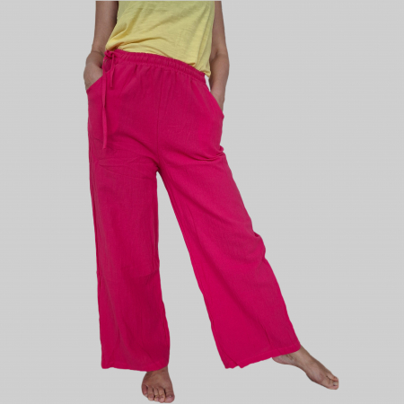 Pantaloni - Pantaloni largi bumbac