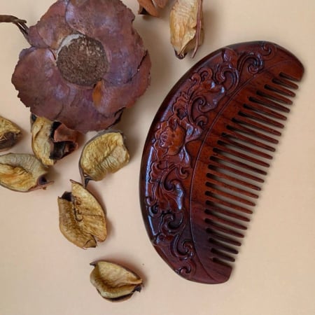Bijuterii si accesorii - Pieptane de par in stil chinezesc din lemn de trandafir