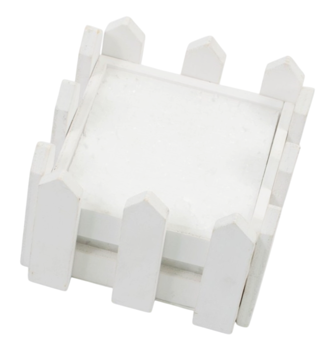 Ghiveci din lemn tip "Gard" 10x10x7cm [3]