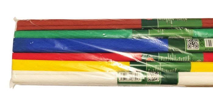 Hartie creponata floristica 1m²/Culoare - Set 6 culori [1]