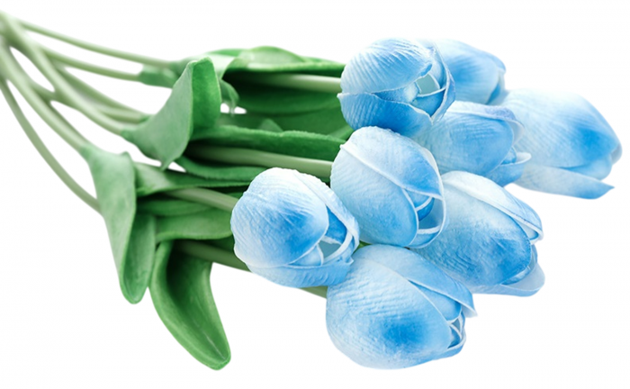 Lalea artificiala din silicon, la Fir, L 31cm - Buchet 5 fire [1]