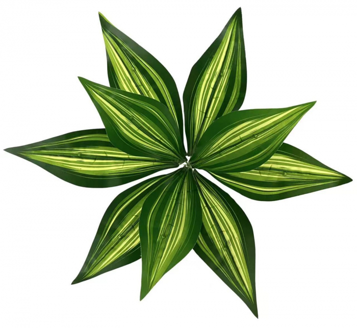 Planta Artificiala Decorativa, h 50cm - Brazilian Fern Leaves [2]
