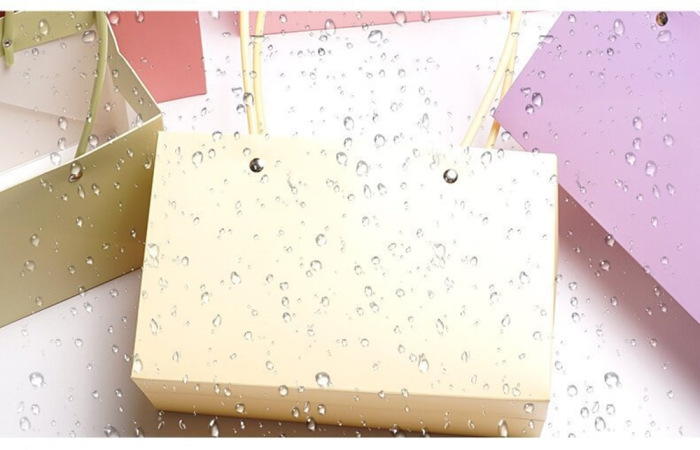 Poseta foldabila, Impermeabila, 22x10,5x13cm, pentru aranjamente florale - Set 5 buc [2]