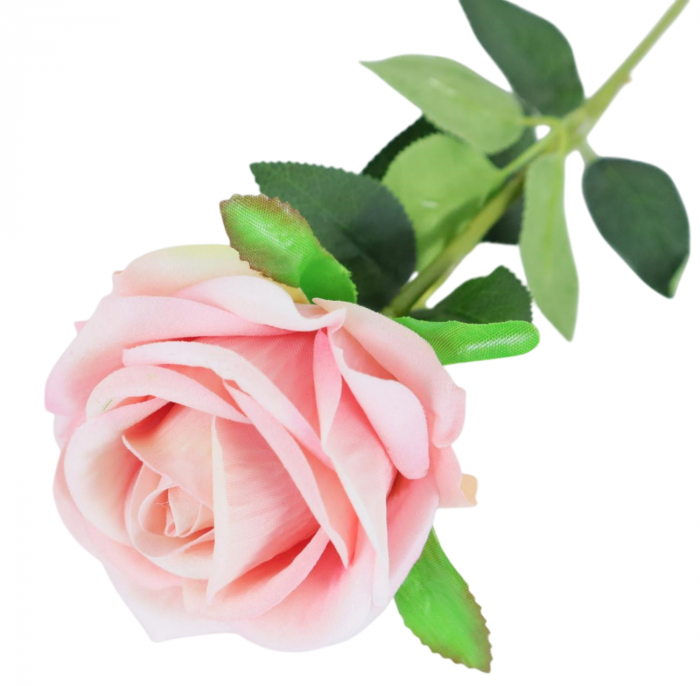 Trandafir artificial din catifea, la Fir, L 62cm [1]