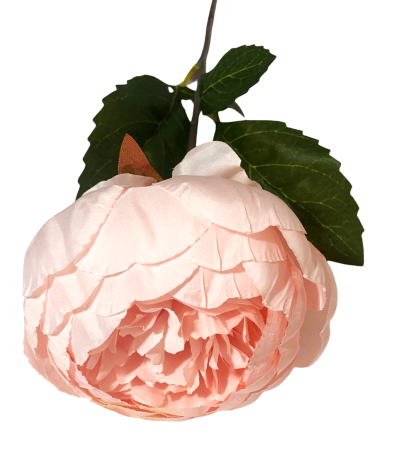 Bujor - Bujor artificial din matase, la Fir, L 42cm