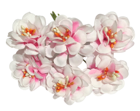 Buchetele Flori Artificiale - Crizantema din matase ⌀4cm, cu tulpina 6cm - Buchet 6 flori