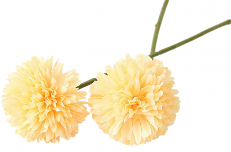 Flori Artificiale cu Tulpina - Crizantema Minge din matase artificiala la Fir, L 30cm