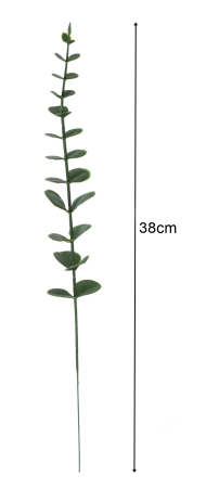 Frunze, Tulpini si Ramuri - Eucalipt artificial verde inchis, la Fir, L 38cm