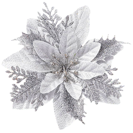 Flori - Floare decorativa - Craciunita, Cap ⌀ 14cm