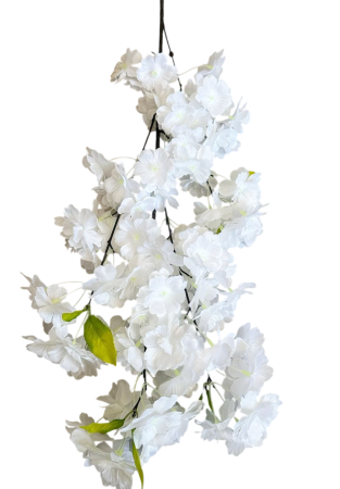 PLANTE SI FLORI ARTIFICIALE - Flori de Cires artificiale din matase - Crenguta cu 4 ramuri, L 95cm