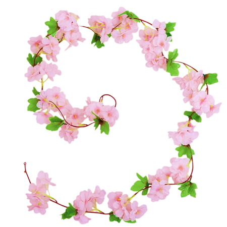 Crengute si Ghirlande - Flori de Cires artificiale din matase - Ghirlanda, L 2,3m