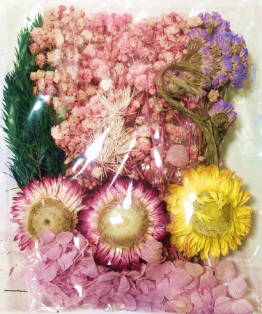 Flori si Frunze Uscate - Flori si frunze naturale cu Floarea Miresei, 20g