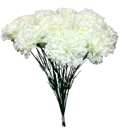 Buchete Flori Artificiale - Garoafa artificiala din matase, L 36cm - Buchet 20 fire