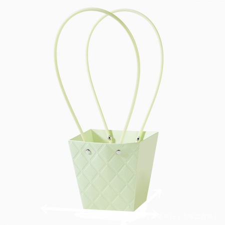 AMBALAJE FLORALE - Poseta/Sacosa pentru aranjamente florale, Aspect Matlasat, Light Green - Set 5 buc