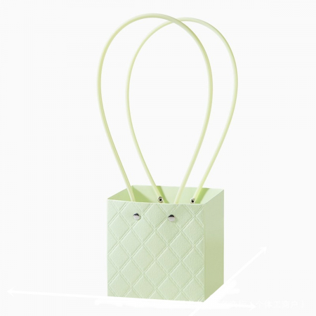 AMBALAJE FLORALE - Poseta/Sacosa pentru aranjamente florale, Aspect Matlasat, Light Green - Set 5 buc