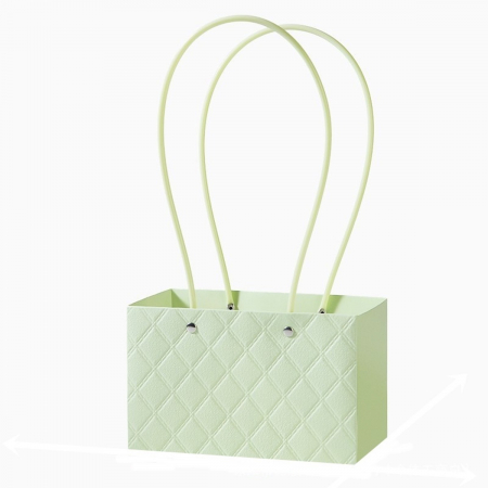 AMBALAJE FLORALE - Poseta/Sacosa pentru aranjamente florale, Aspect Matlasat, Light Green - Set 5 buc
