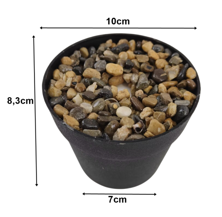 Ghivece din Plastic - Ghiveci din plastic cu Umplutura pentru Plante Artificiale