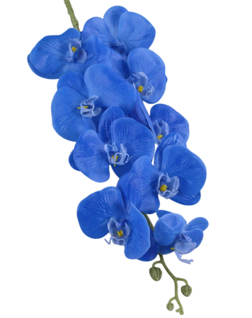PLANTE SI FLORI ARTIFICIALE - Orhidee artificiala din Silicon, la Fir, cu 9 capete, L 103cm