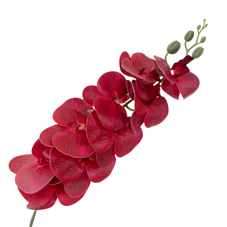 PLANTE SI FLORI ARTIFICIALE - Orhidee artificiala din PU, la Fir, cu 9 capete, L 95cm
