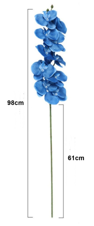 Orhidee artificiala din PU, la Fir, cu 9 capete, L 98cm [1]
