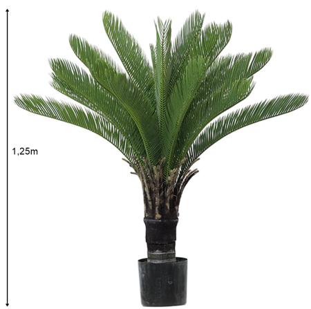 Palmieri Artificiali - Planta Artificiala - Cycas Revoluta, h 125cm