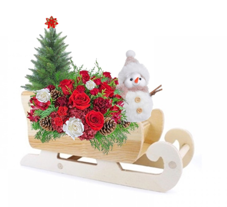 Saniuta din lemn 21cm pentru aranjamente florale [1]