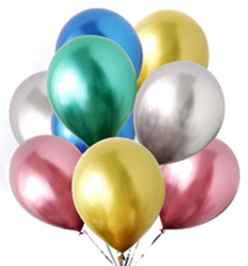 Baloane Latex Culori Metalizate - Set 100 Baloane Latex Chrome Metallic 13cm