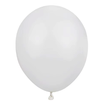 Baloane si Accesorii - Set 100 Baloane Latex, Mate - WHITE